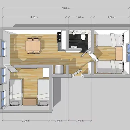 Daire Beautiful Airportflats Near