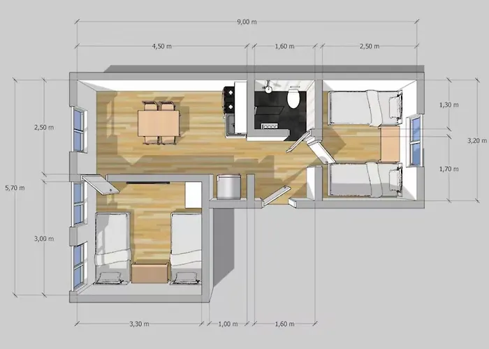 Apartment Beautiful Airportflats Near