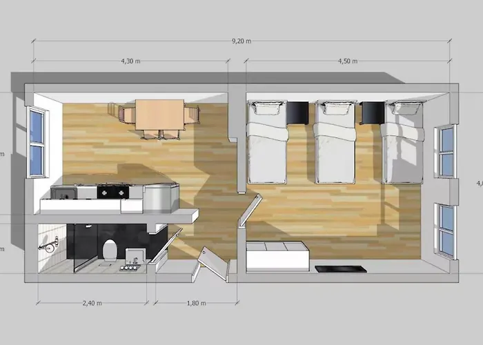 아파트 Beautiful Airportflats Near